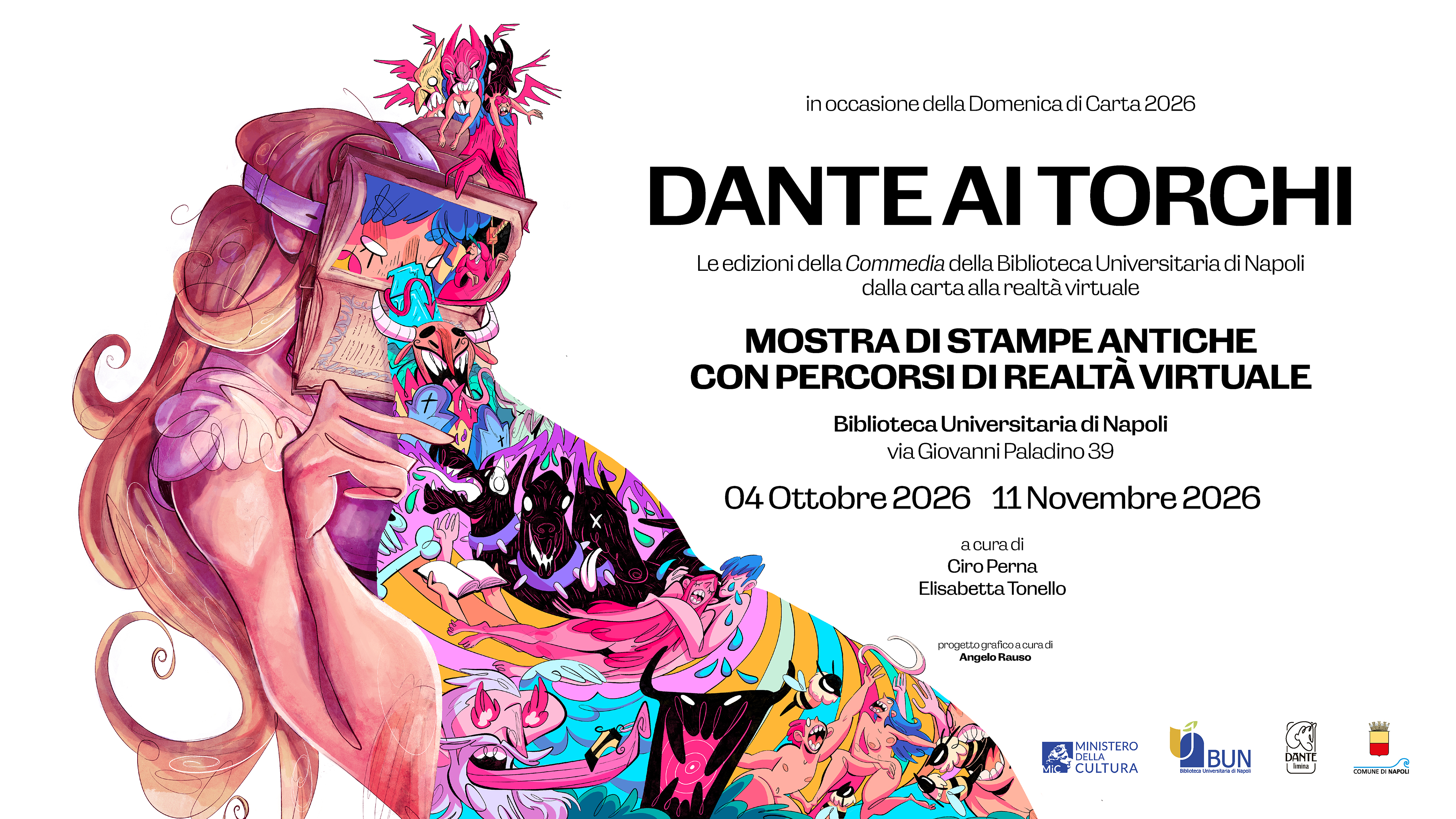 Domenica di Carta 2026 | Inaugurazione della mostra “Dante ai torchi. Le edizioni della Commedia della Biblioteca Universitaria di Napoli dalla carta alla realtà virtuale”